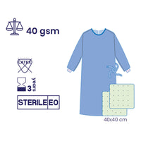 SUBMED Standard Surgical Gowns - 40 gsm SMS with Towel Options