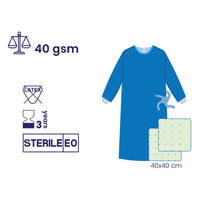 SUBMED Extra Reinforced Surgical Gown with Impervious Front, Sleeve Protection