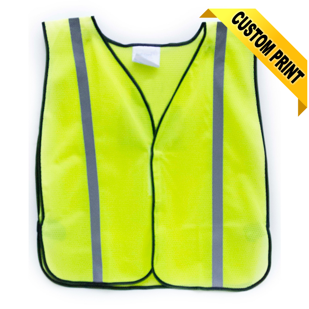 MayDay 11517 Yellow Mesh Safety Vest with Reflective Stripes