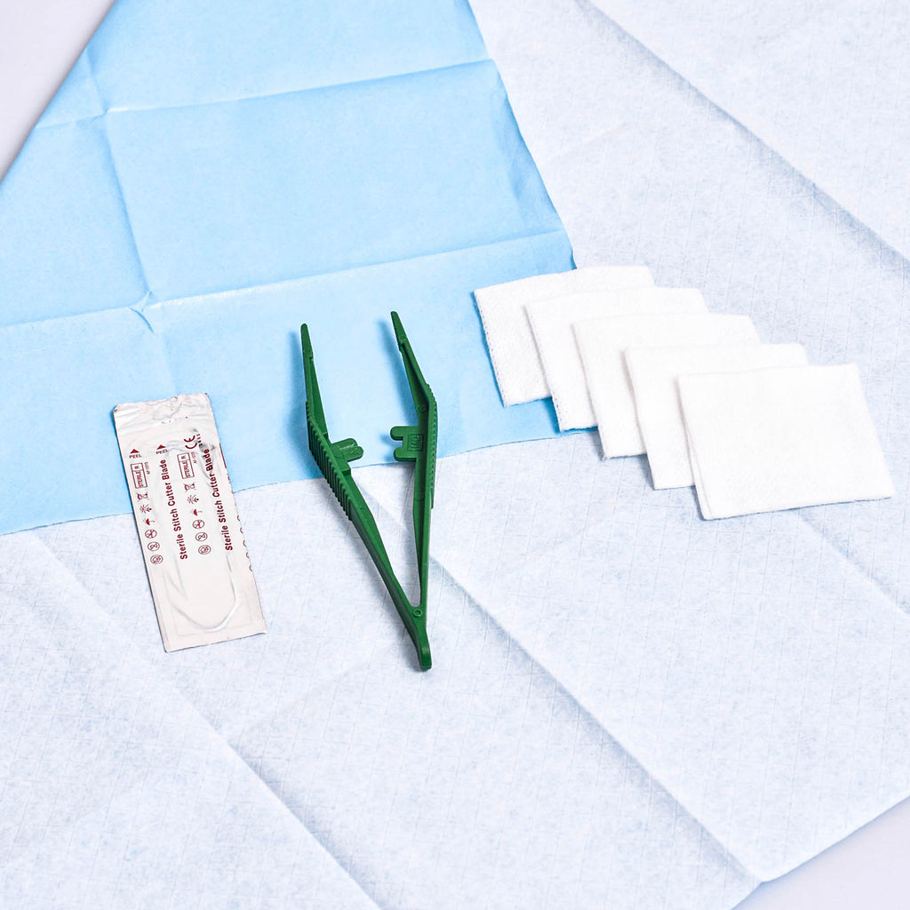SUBMED Sterile Suture Removal Kit with Stitch Cutter