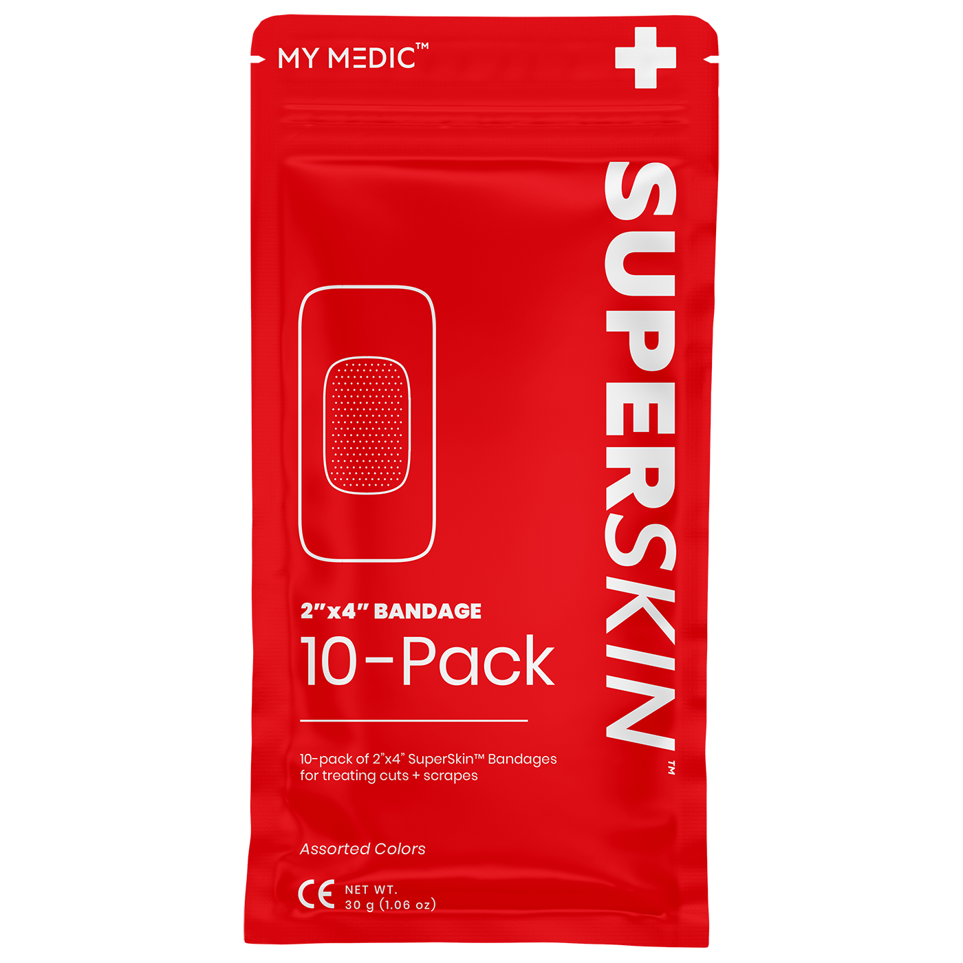 My Medic MM-SPL-BND-2X4-10PK SuperSkin Large Bandage