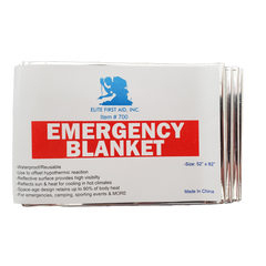 Elite First Aid Silver Metalized Emergency Blanket
