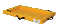 Justrite T8003 2’x4’x4”, 20 Gallon Capacity, Spill Containment Berm, Quik-Deploy™ SpillNEST™, Yellow