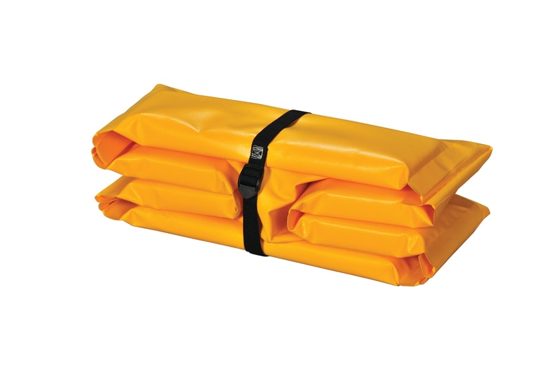 Justrite T8006FS 4’x6’x6”, 74 Gallon Capacity, Folding Spill Containment Berm, Quik-Deploy™ SpillNEST™, Yellow