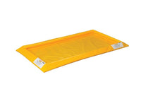 Justrite T8102 2 Drum, 15 Gallon Capacity, Spill Containment Berm, SpillNEST™, Yellow