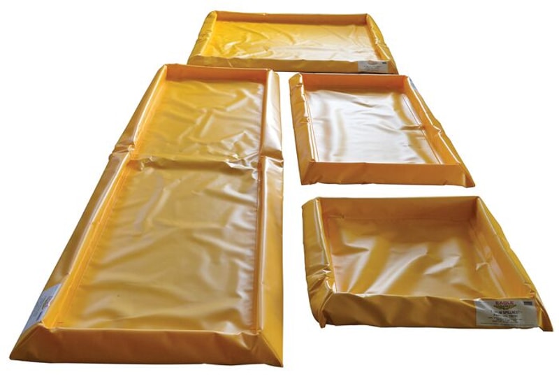 Justrite T8105 6 Drum, 45 Gallon Capacity, Spill Containment Berm, SpillNEST™, Yellow