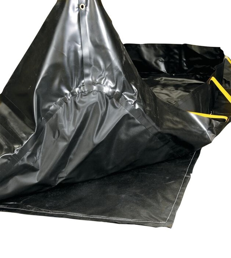 Justrite T8430GP Fits 12' by 12' Berm, Ground Tarp for Berm, Talon™, Black
