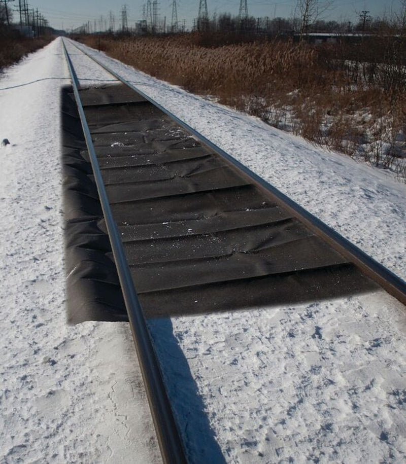 Justrite T8470RM Railroad Containment Mats, SpillNEST™, Black
