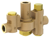 Justrite TMVM-AC High Capacity Thermostatic Mixing Valve for Individual Eye/Face Wash Stations Industrial Safety Products