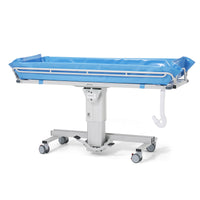 TR Equipment TR-2000 Mod 21 Hydraulic Height-Adjustable Shower Trolley for Clinical Patient Hygiene