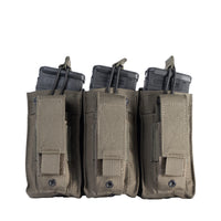 HighCom Scorpion Triple Open Top M4 Mag Pouch | Tactical 1000D CORDURA® 3-Magazine MOLLE Carrier