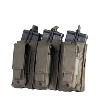 HighCom Scorpion Triple Open Top M4 Mag Pouch | Tactical 1000D CORDURA® 3-Magazine MOLLE Carrier