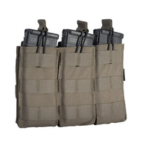 HighCom Armor Scorpion Triple Open-Top M4 Magazine Pouch | Tactical MOLLE-Compatible High-Capacity Rifle Magazine Placard