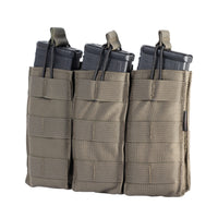 HighCom Armor Scorpion Triple Open-Top M4 Magazine Pouch | Tactical MOLLE-Compatible High-Capacity Rifle Magazine Placard