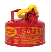 Justrite UI4S Steel Safety Can for Flammables, Type 1, Flame Arrester