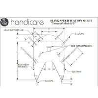 Handicare Universal Mesh Sling with Head Support