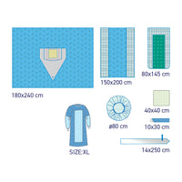 SUBMED Sterile Percutaneous Drape Set
