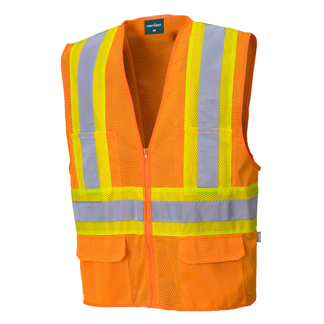 Portwest US371 Tulsa Contrast Hi-Vis Mesh Vest