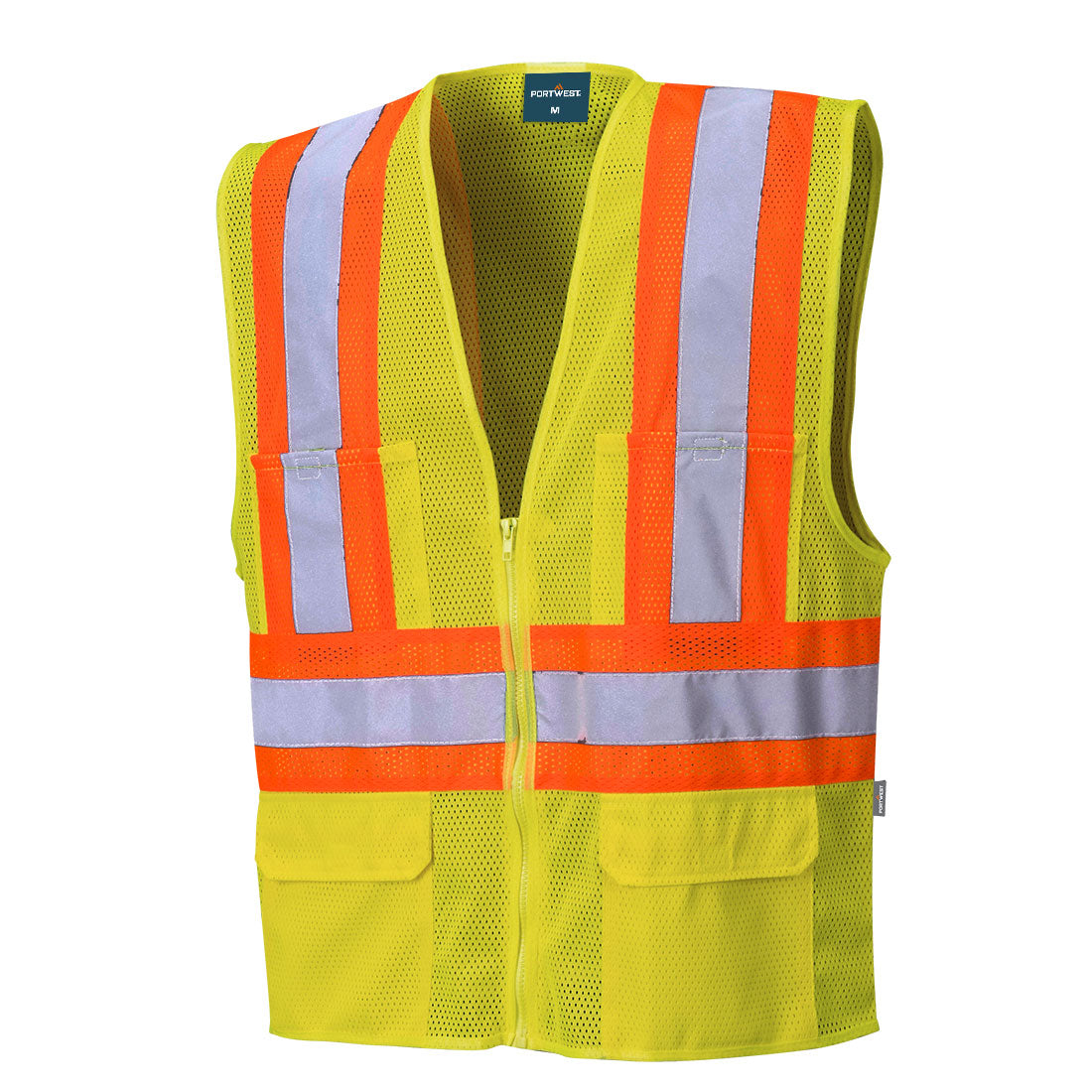Portwest US371 Tulsa Contrast Hi-Vis Mesh Vest