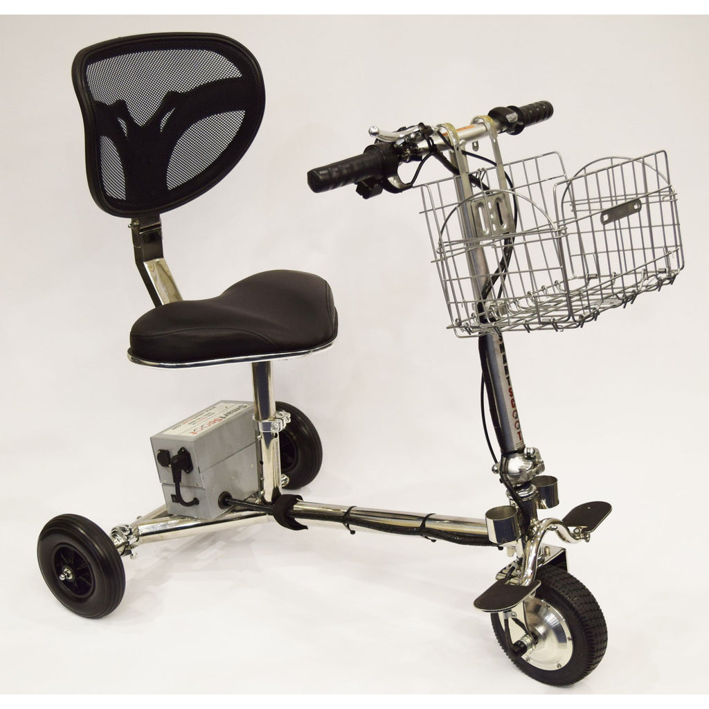 SmartScoot™ Front Handlebar Basket | Removable High-Capacity Mesh Mobility Travel Carrier