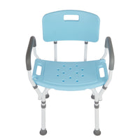 Rhythm Healthcare Premium Shower Chair with Back and Padded Arms