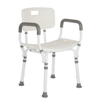 Rhythm Healthcare Premium Shower Chair with Back and Padded Arms