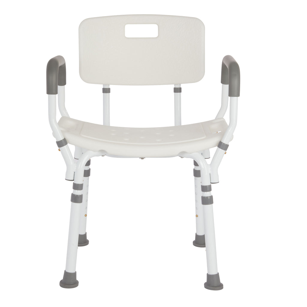 Rhythm Healthcare Premium Shower Chair with Back and Padded Arms