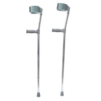 Rhythm Healthcare Pair of Aluminum Deluxe Forearm Crutches