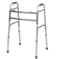 Rhythm Healthcare Bariatric Extra Wide Two Button Folding Walker without Wheels