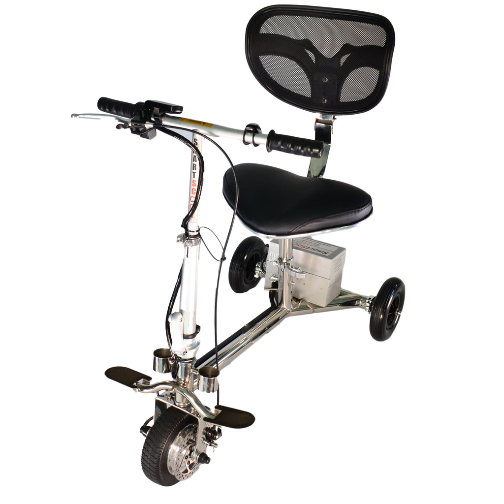 SmartScoot Lightweight Foldable 3-Wheel Mobility Scooter | Portable Personal Mobility