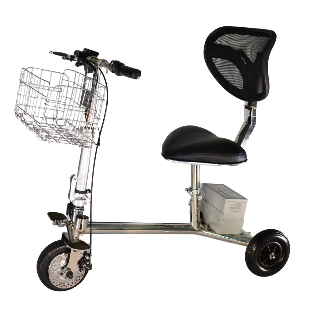 SmartScoot Lightweight Foldable 3-Wheel Mobility Scooter | Portable Personal Mobility