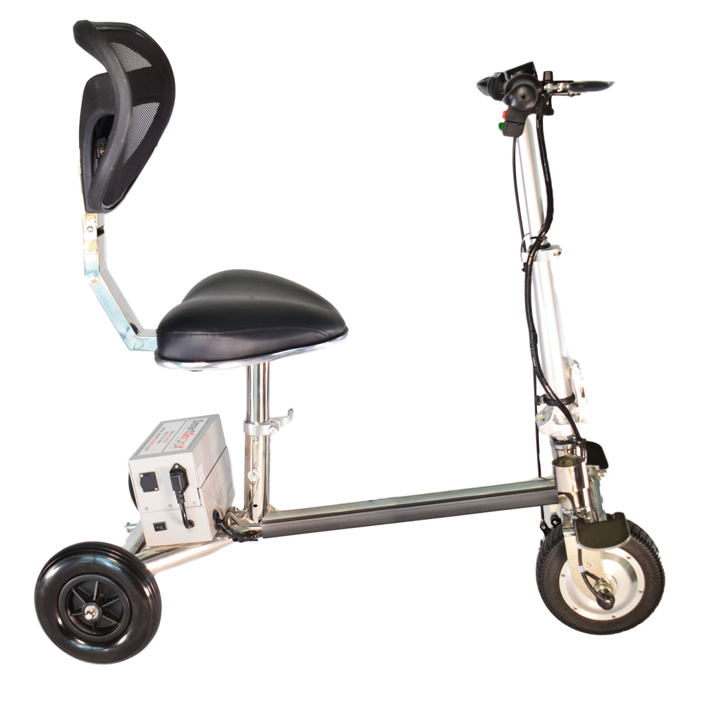 SmartScoot Lightweight Foldable 3-Wheel Mobility Scooter | Portable Personal Mobility