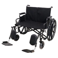 Rhythm Healthcare Array HD Extra Wide K7 Wheelchair with Desk Length Detachable Arms
