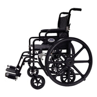 MOBB 18" Aluminum Wheelchair/Lightweight Transport Chair Duo