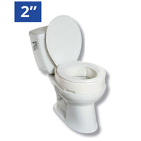 MOBB 2” Hinged Raised Toilet Seat