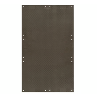 Checkers 4' x 8' VersaMAT® Ground Protection Mat, One Smooth Side, 95 Ton Capacity, Black