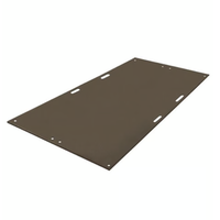 Checkers 4' x 8' VersaMAT® Ground Protection Mat, One Smooth Side, Hand Holes, 95 Ton Capacity, Black
