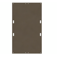 Checkers 4' x 8' VersaMAT® Ground Protection Mat, One Smooth Side, Hand Holes, 95 Ton Capacity, Black