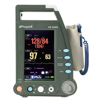 Proactive Medical Protekt VX 5000 Vital Signs Monitor | Portable Multi-Parameter Diagnostic Platform with Anti-Glare Touchscreen