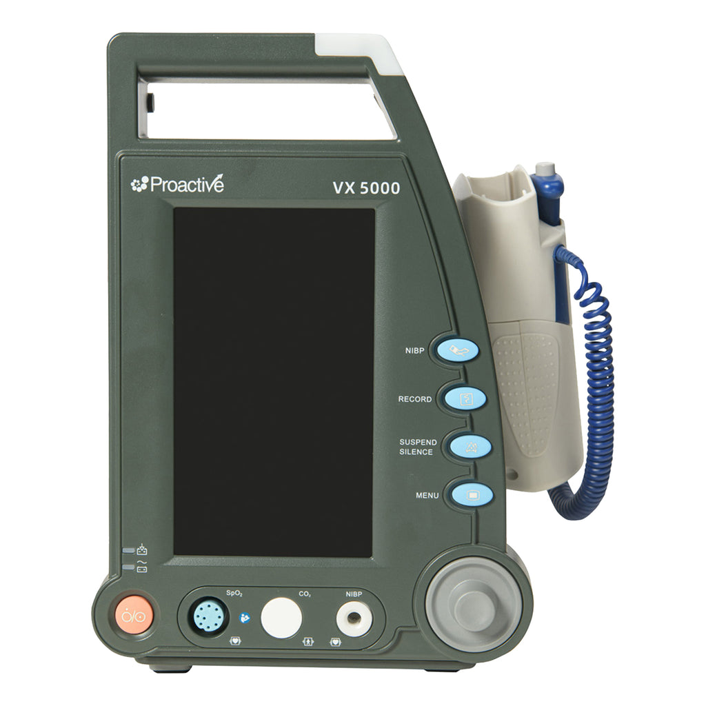Proactive Medical Protekt VX 5000 Vital Signs Monitor | Portable Multi-Parameter Diagnostic Platform with Anti-Glare Touchscreen