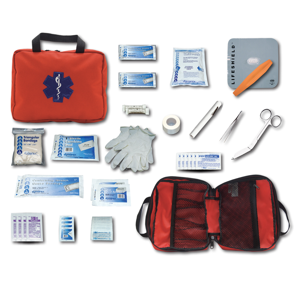 EMI Flat Pac Mini Kit Orange - Compact Emergency Medical Response Kit
