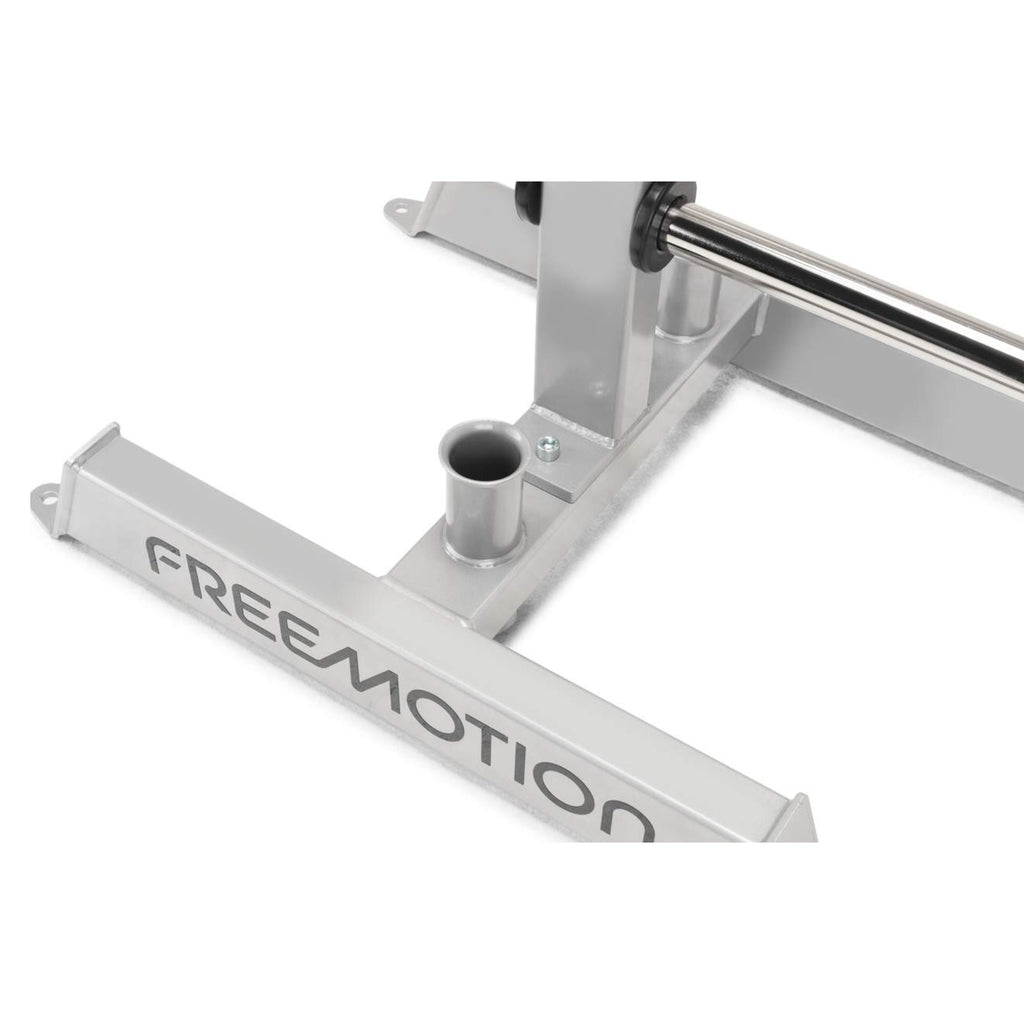 Freemotion Weight Plate and Bar Storage Rack – Compact Dual Bar and 6-Horn Weight Tree for Commercial Facilities