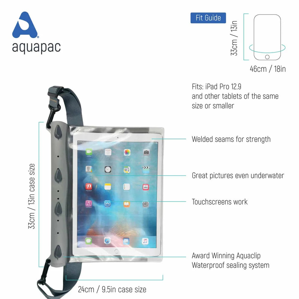 Aquapac Waterproof Landscape iPad Pro & Tablet Case with Impact Foam (12.9")