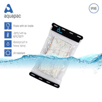 Aquapac Lightweight Small Waterproof Map Case — Submersible Compact Navigation and Document Pouch