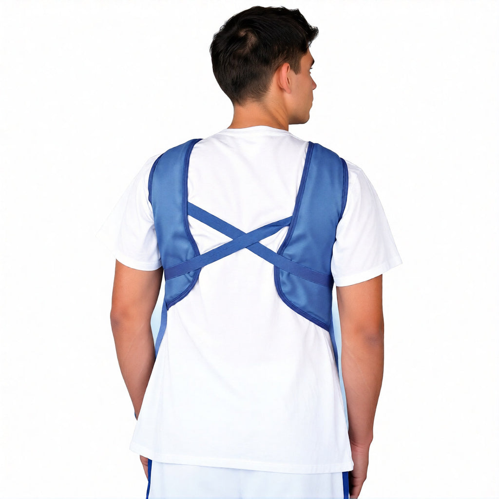 Jorgensen Labs J0676TA and J0676TB Econ X-Ray Apron with Tie Straps Royal Blue