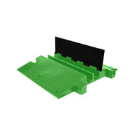 Checkers Yellow Jacket® Extreme 2-Channel Heavy-Duty Cable Protector with Hi-Viz Green Lid