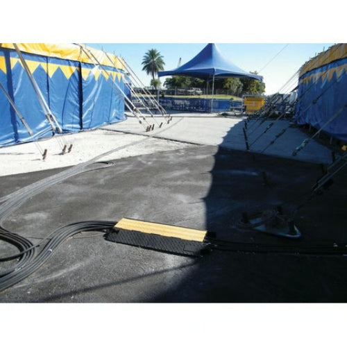 Checkers Yellow Jacket® 3-Channel Heavy-Duty Cable Protector for 2.125" Lines