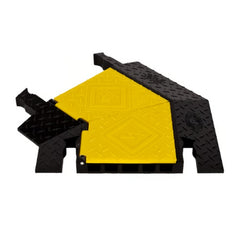 Checkers Left Turn for YJ5-125-Y/B 5-Channel Yellow Jacket Cable Protector