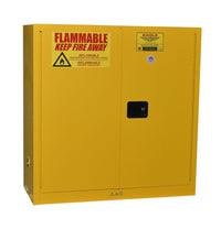 Justrite PI3010X Paint Ink Safety Cabinet 3 Shelves 2 Door Self Close, 40 Gallon