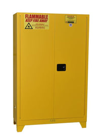 Justrite PI47XLEGS Paint Ink Tower Safety Cabinet 60 Gallon 5 Shelves 2 Door Manual Close